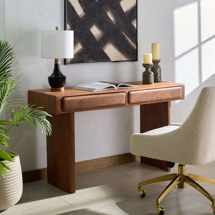 American Home Furniture Safavieh Couture Finley 2 Drawer Wood Desk