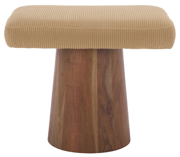 American Home Furniture Safavieh Couture Bennato Wood Base Stool