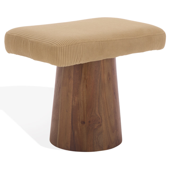 American Home Furniture Safavieh Couture Bennato Wood Base Stool