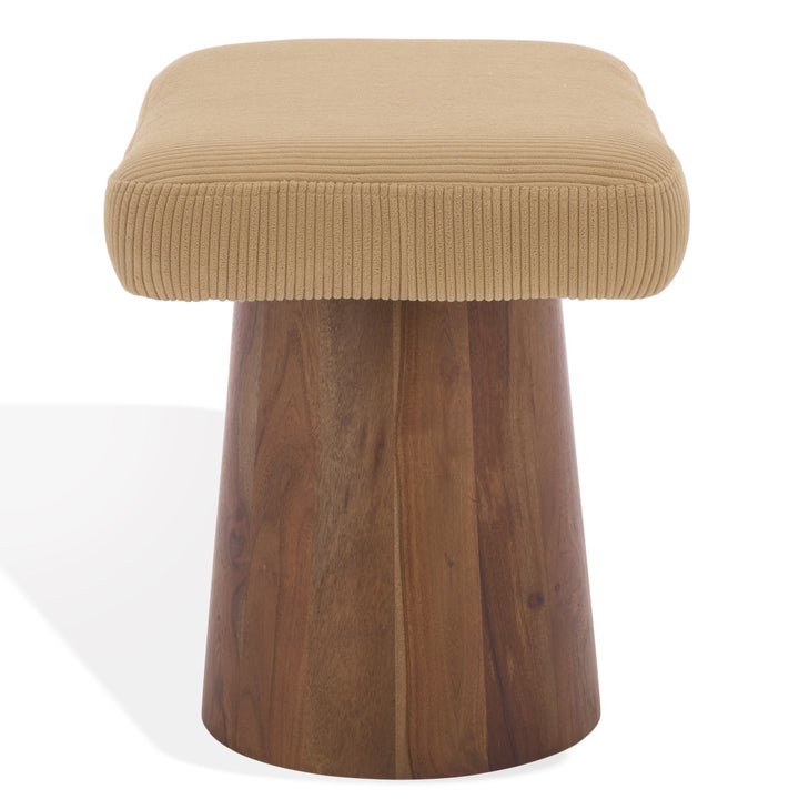 American Home Furniture Safavieh Couture Bennato Wood Base Stool
