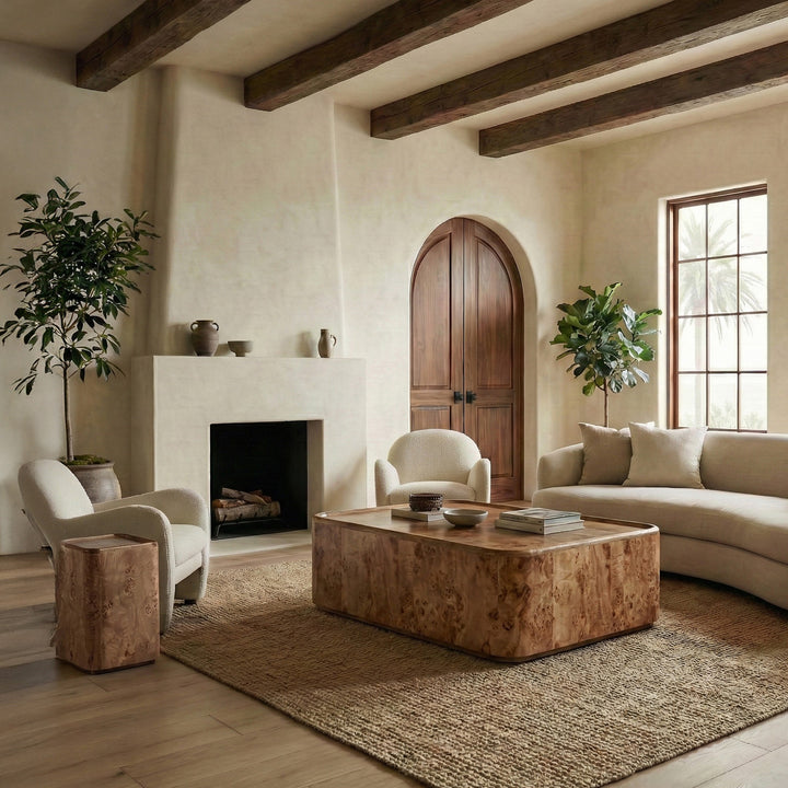 Safavieh Couture Torryn Burl Coffee Table