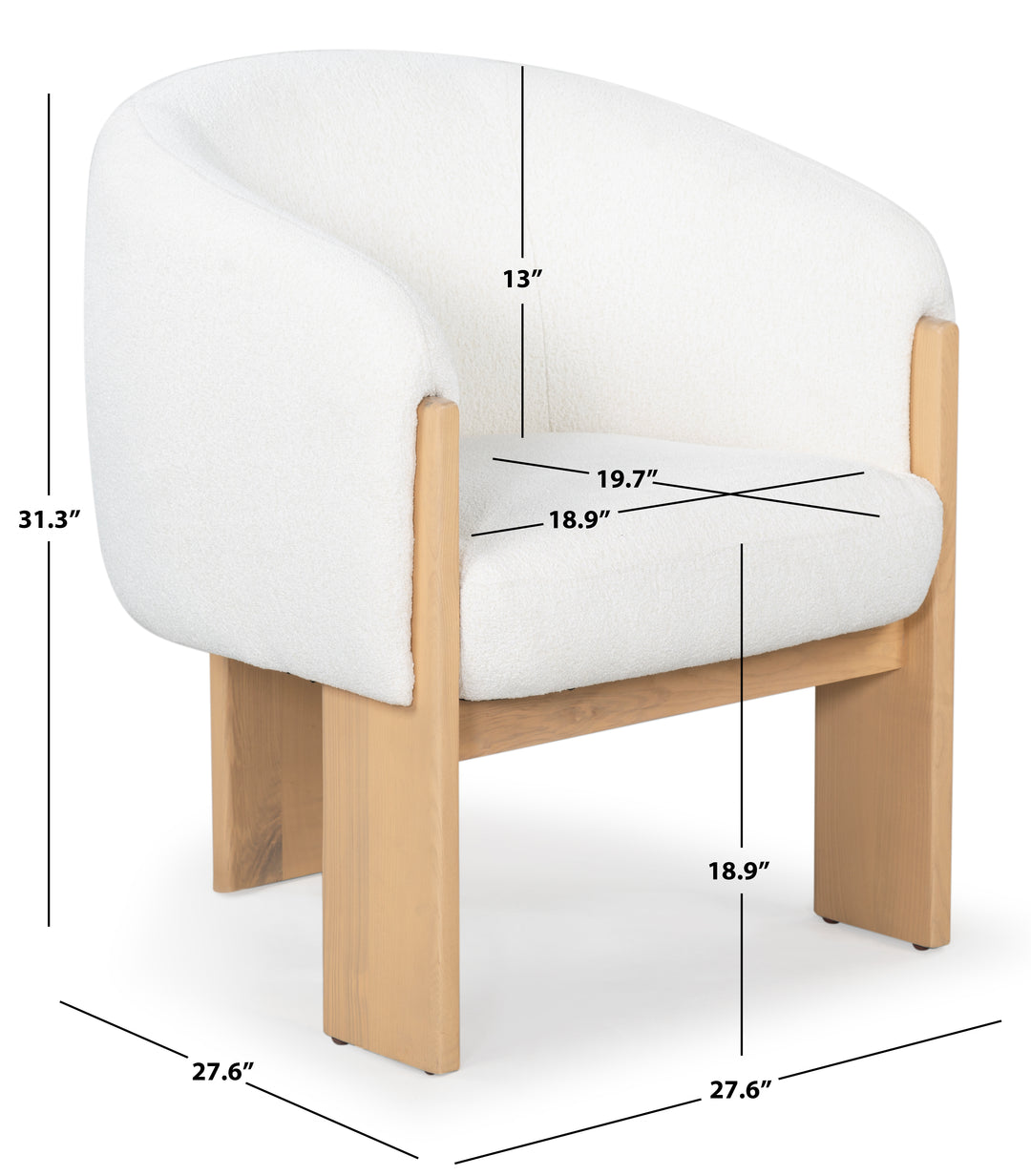 American Home Furniture | Safavieh Couture - LAURICELLA BARREL BACK DINING CHAIR