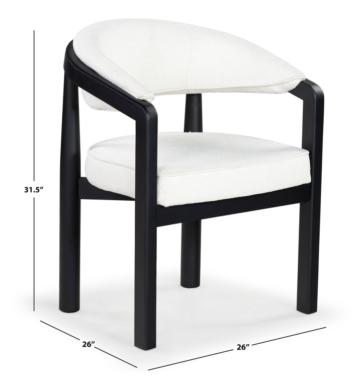 American Home Furniture | Safavieh Couture - PEGGY BOUCLE DINING CHAIR