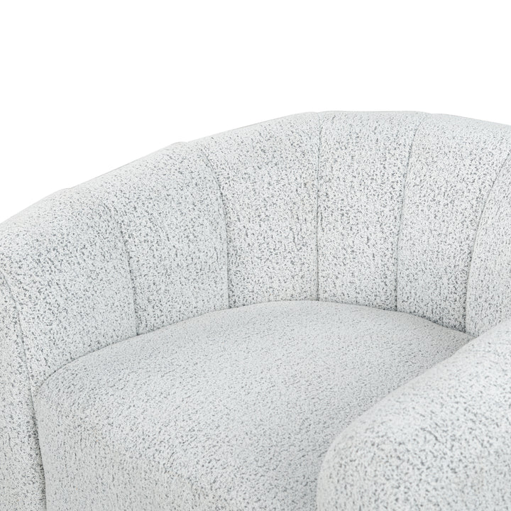 American Home Furniture | Safavieh Couture - DEMETRI BOUCLE SWIVEL CHAIR