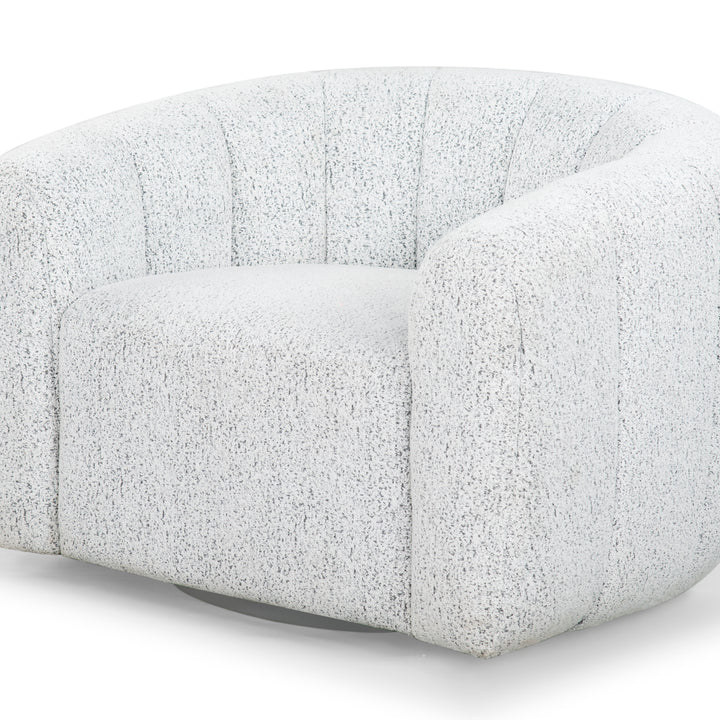 American Home Furniture | Safavieh Couture - DEMETRI BOUCLE SWIVEL CHAIR