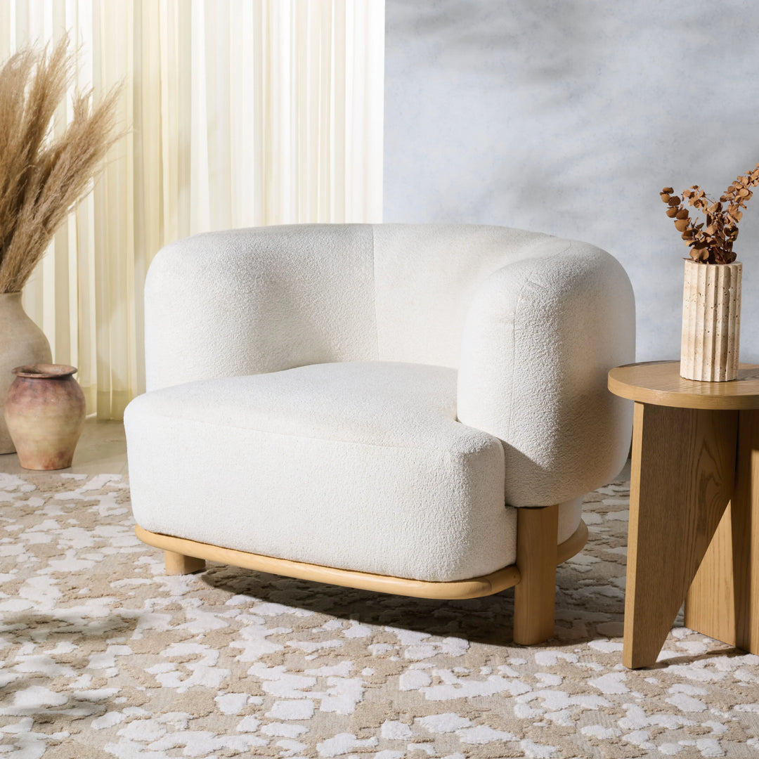 Oscar Boucle Accent Chair - AmericanHomeFurniture