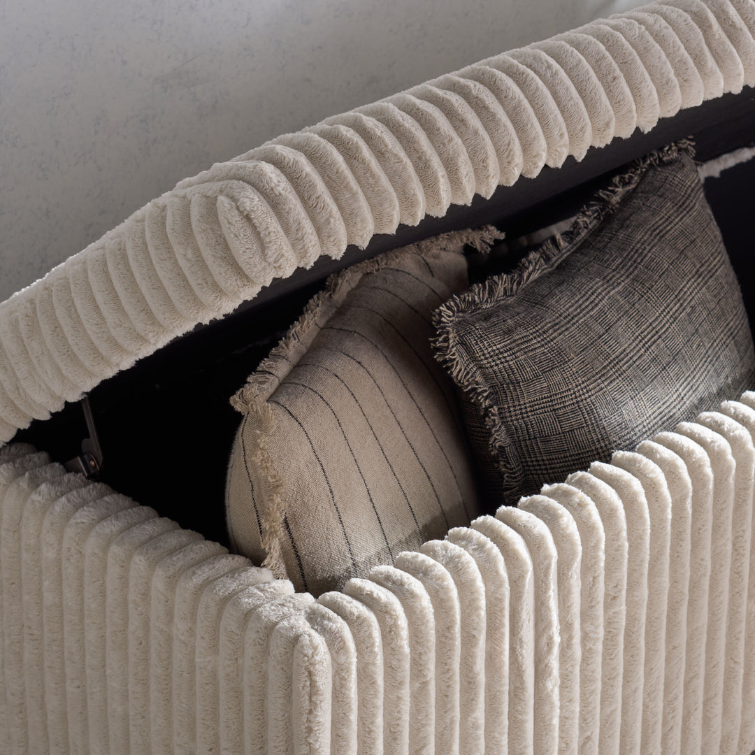 54.5"W x 20.5"D x 19"H / Ivory