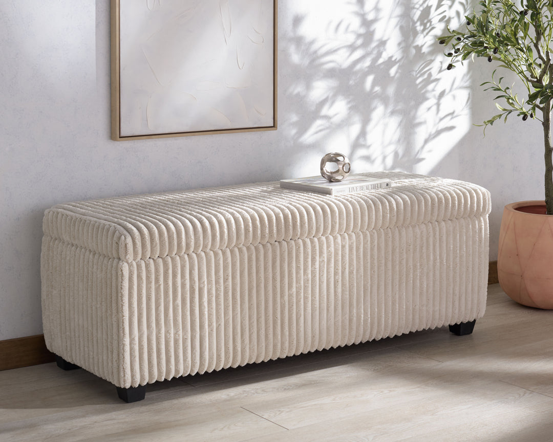 54.5"W x 20.5"D x 19"H / Ivory