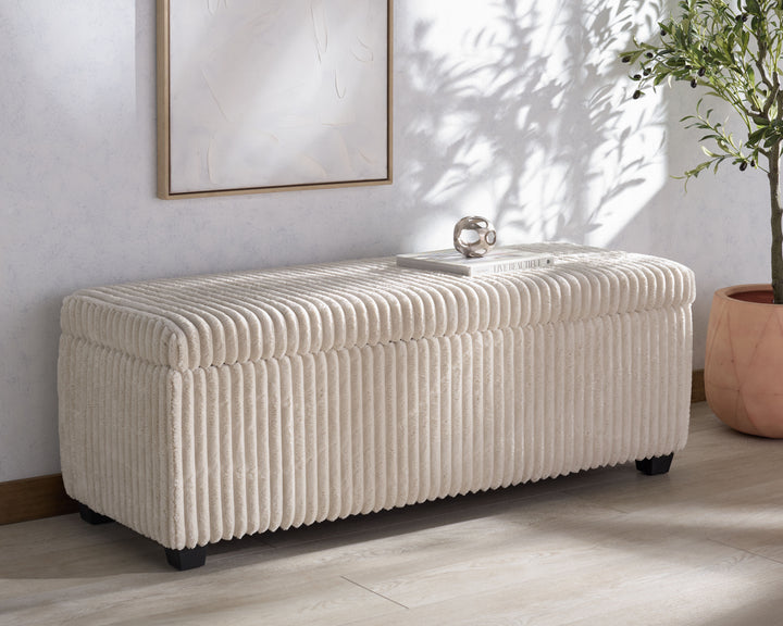 54.5"W x 20.5"D x 19"H / Ivory