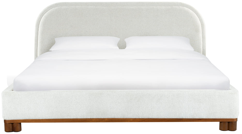 95"W x 81.8"D x 45"H / Beige/Walnut