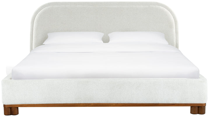 95"W x 81.8"D x 45"H / Beige/Walnut