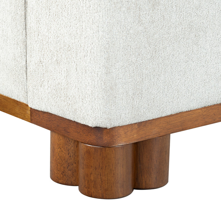 95"W x 81.8"D x 45"H / Grey/Walnut