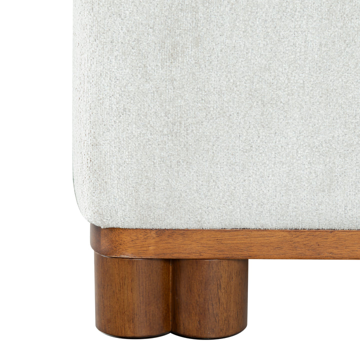 95"W x 81.8"D x 45"H / Grey/Walnut