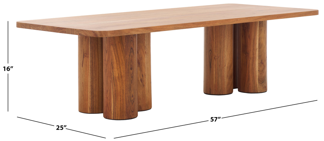 American Home Furniture | Safavieh Couture - Kathalina Rectangle Wood Coffee Table