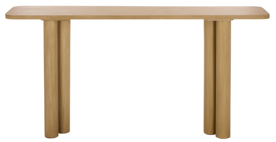 American Home Furniture Safavieh Couture Kathalina Rectangle Wood Console Table