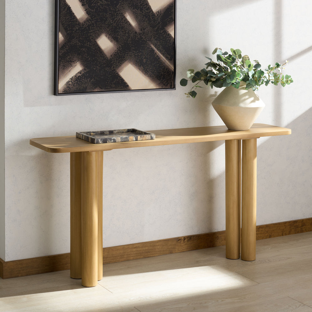 American Home Furniture Safavieh Couture Kathalina Rectangle Wood Console Table
