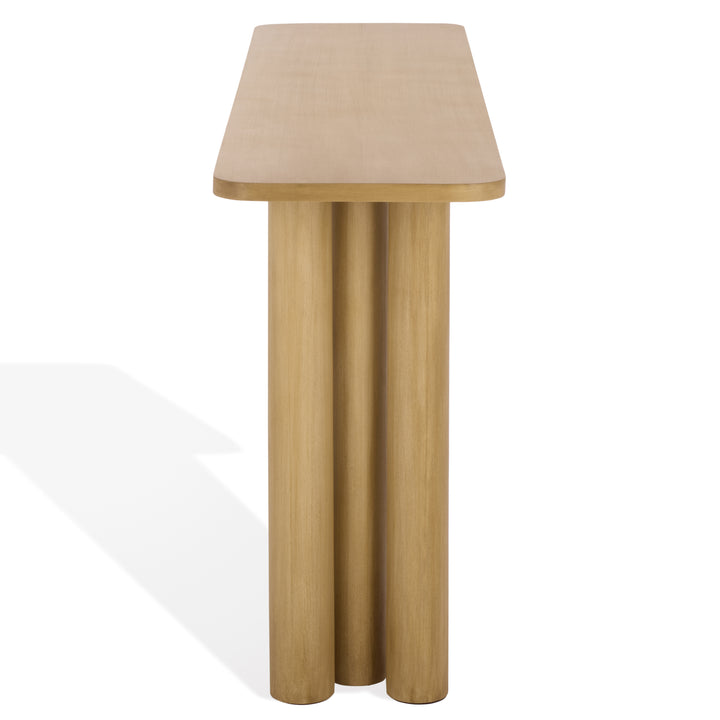 American Home Furniture Safavieh Couture Kathalina Rectangle Wood Console Table