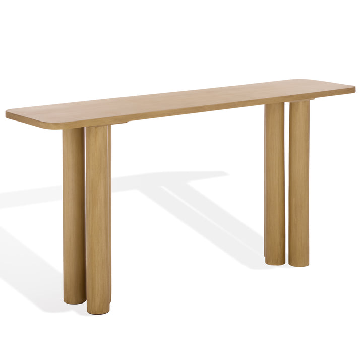 American Home Furniture Safavieh Couture Kathalina Rectangle Wood Console Table