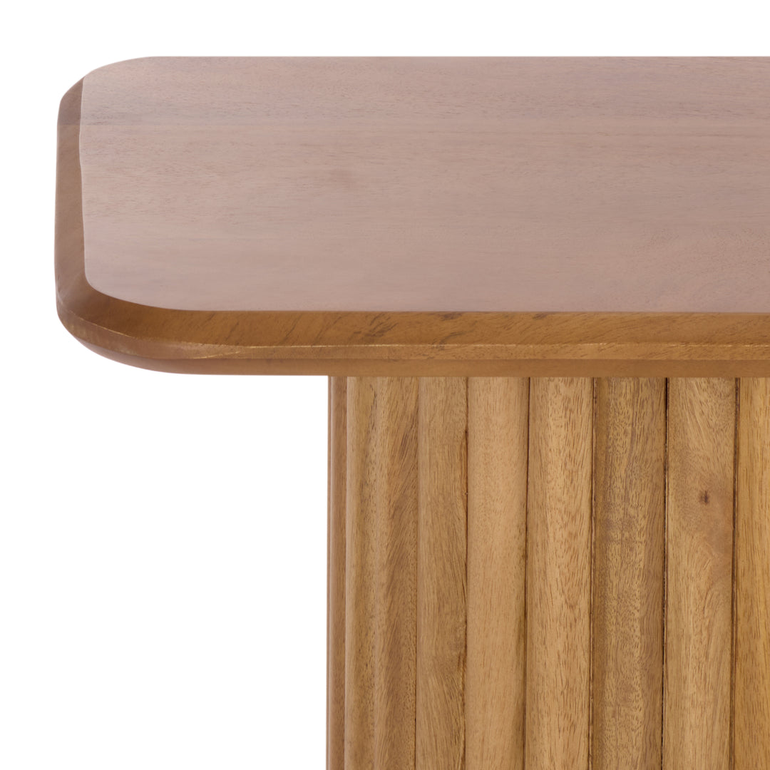 American Home Furniture Safavieh Couture Treyshawn Wood Top Console Table