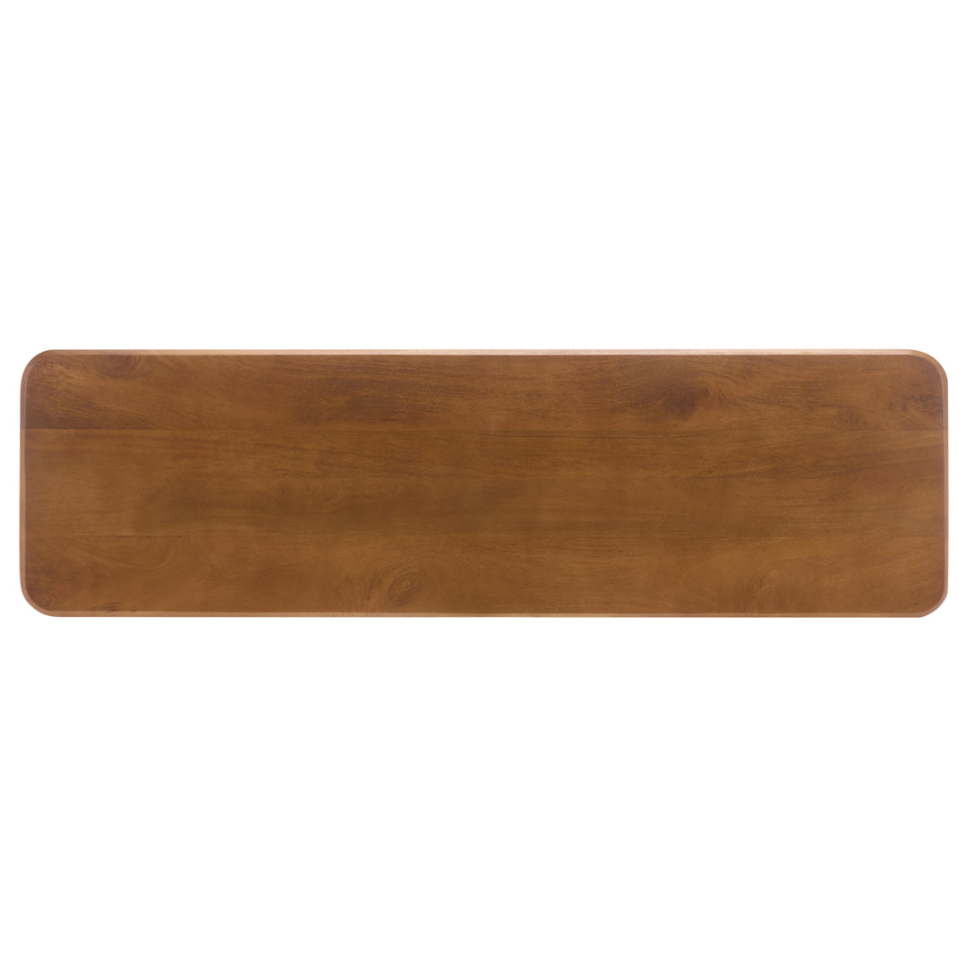 American Home Furniture Safavieh Couture Treyshawn Wood Top Console Table