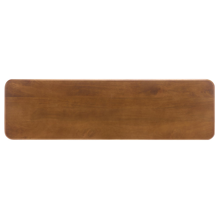 American Home Furniture Safavieh Couture Treyshawn Wood Top Console Table