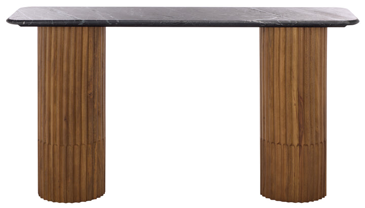 American Home Furniture Safavieh Couture Treyshawn Marble Top Console Table