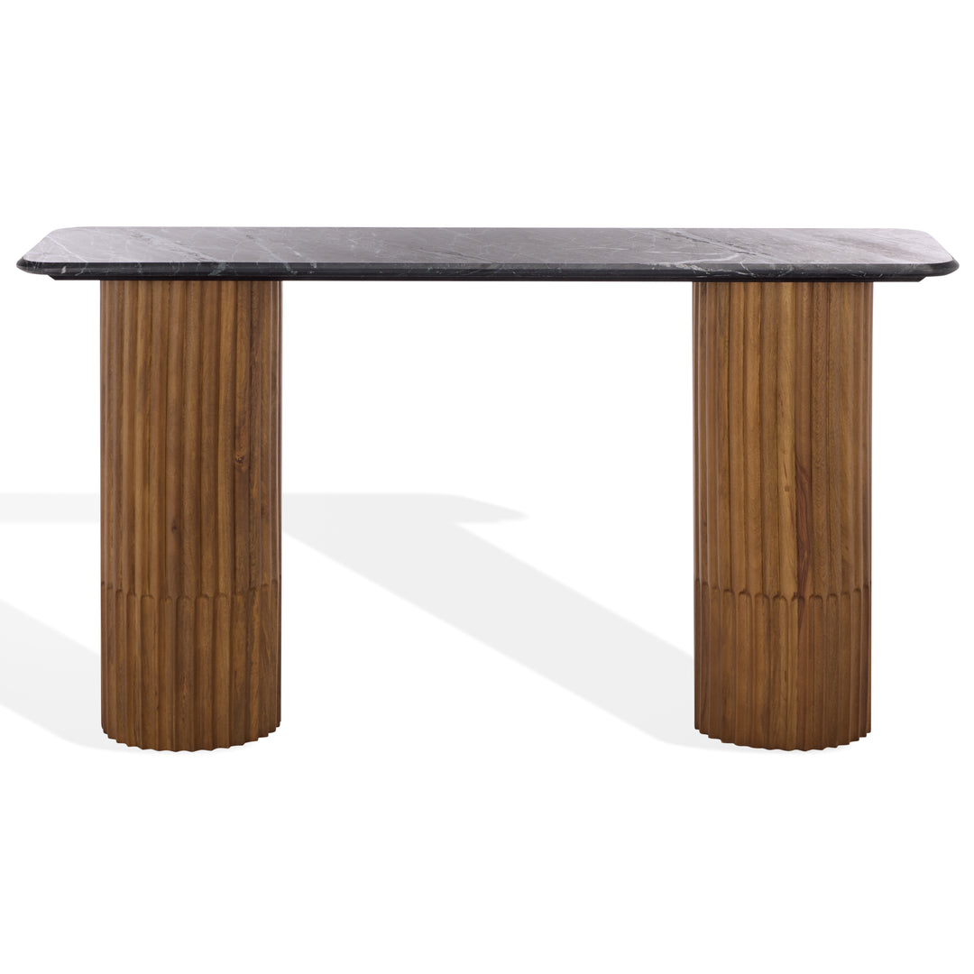 American Home Furniture Safavieh Couture Treyshawn Marble Top Console Table