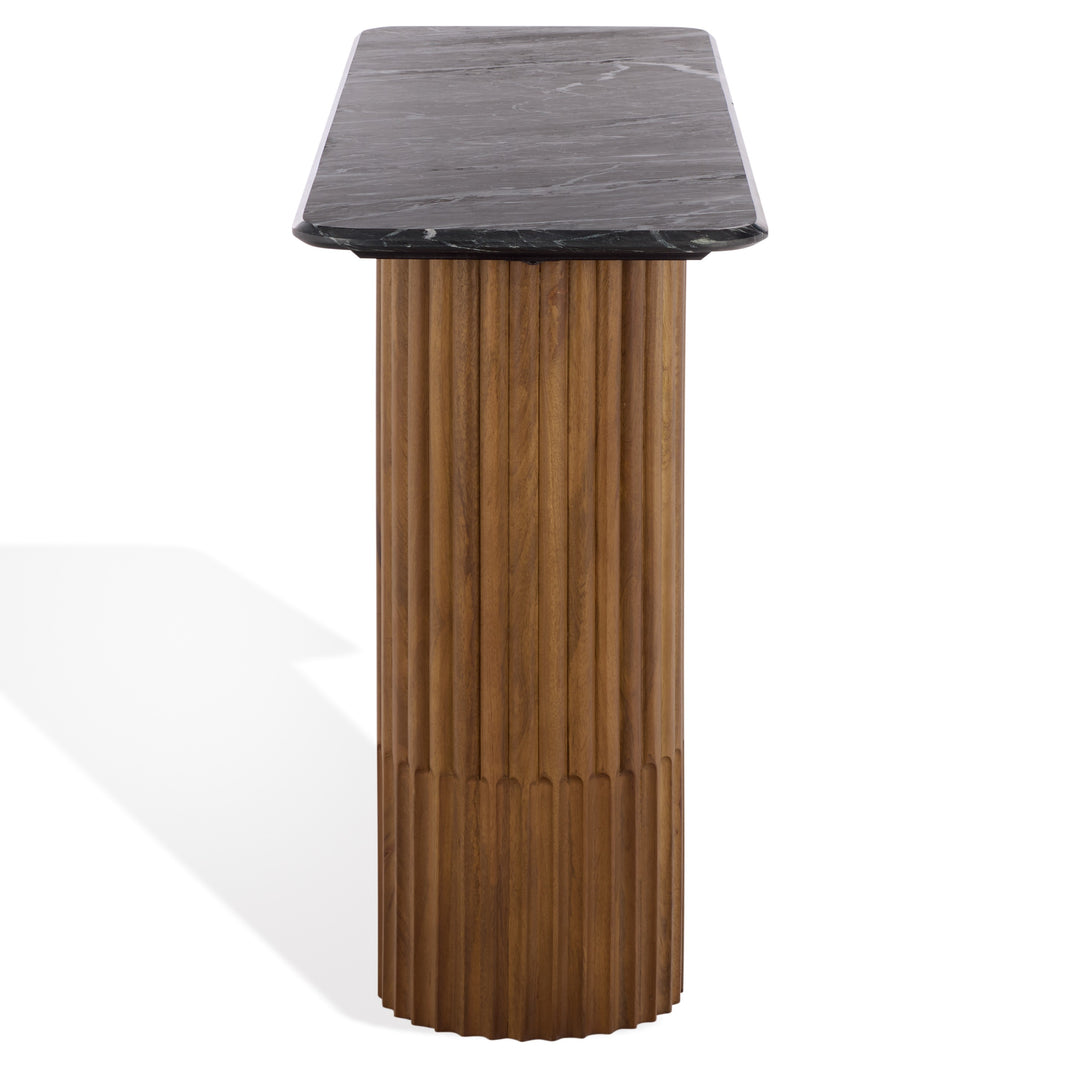 American Home Furniture Safavieh Couture Treyshawn Marble Top Console Table