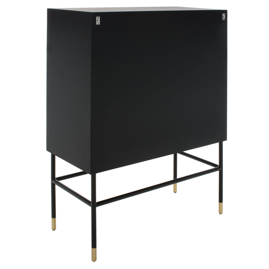 American Home Furniture Safavieh Couture Kimori 3 Shelf Bar Cabinet