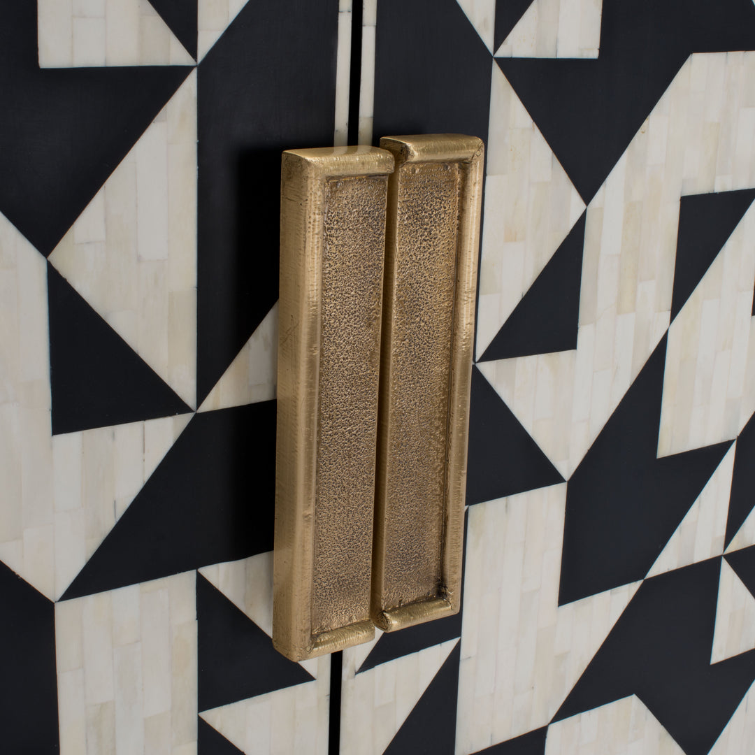 American Home Furniture Safavieh Couture Kimori 3 Shelf Bar Cabinet