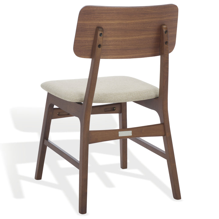 18.5"W x 22.6"D x 32.7"H / Walnut/Beige