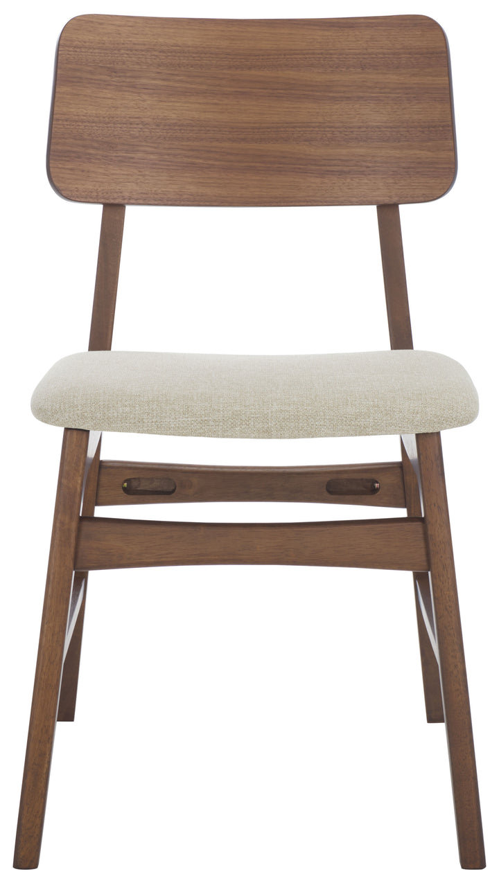 18.5"W x 22.6"D x 32.7"H / Walnut/Beige