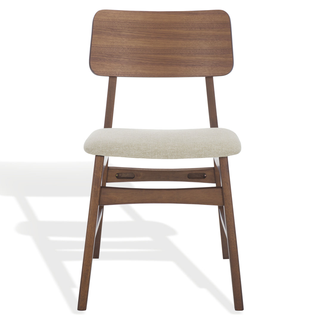 18.5"W x 22.6"D x 32.7"H / Walnut/Beige