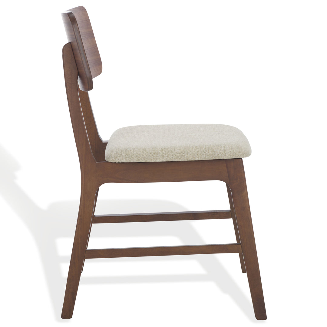 18.5"W x 22.6"D x 32.7"H / Walnut/Beige