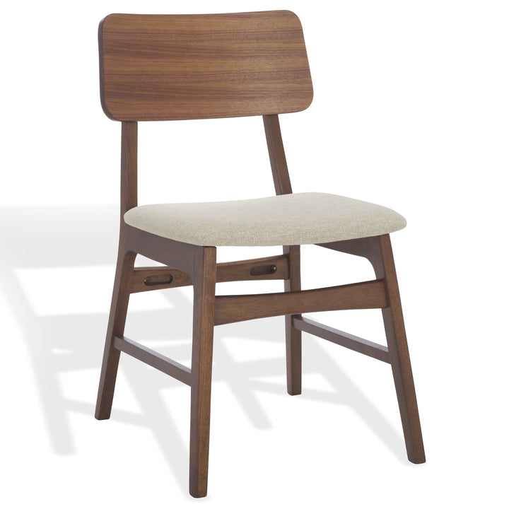 18.5"W x 22.6"D x 32.7"H / Walnut/Beige