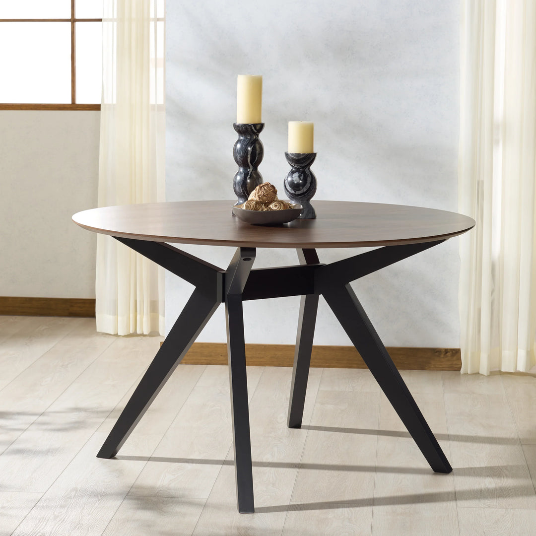 Rhonda Round Wood Dining Table - AmericanHomeFurniture