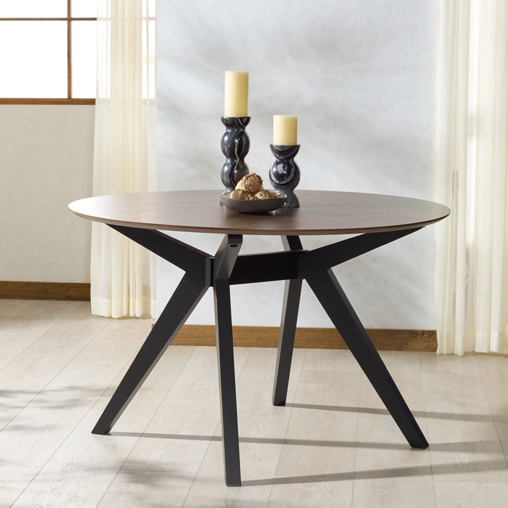 Rhonda Round Wood Dining Table - AmericanHomeFurniture