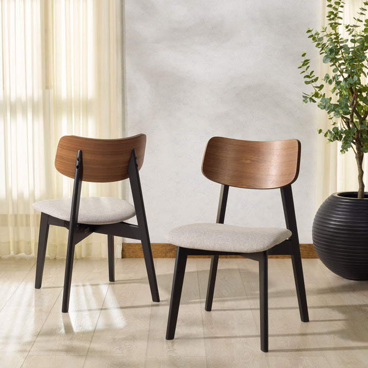 18.9"W x 21.7"D x 30.9"H / Walnut/Light Grey