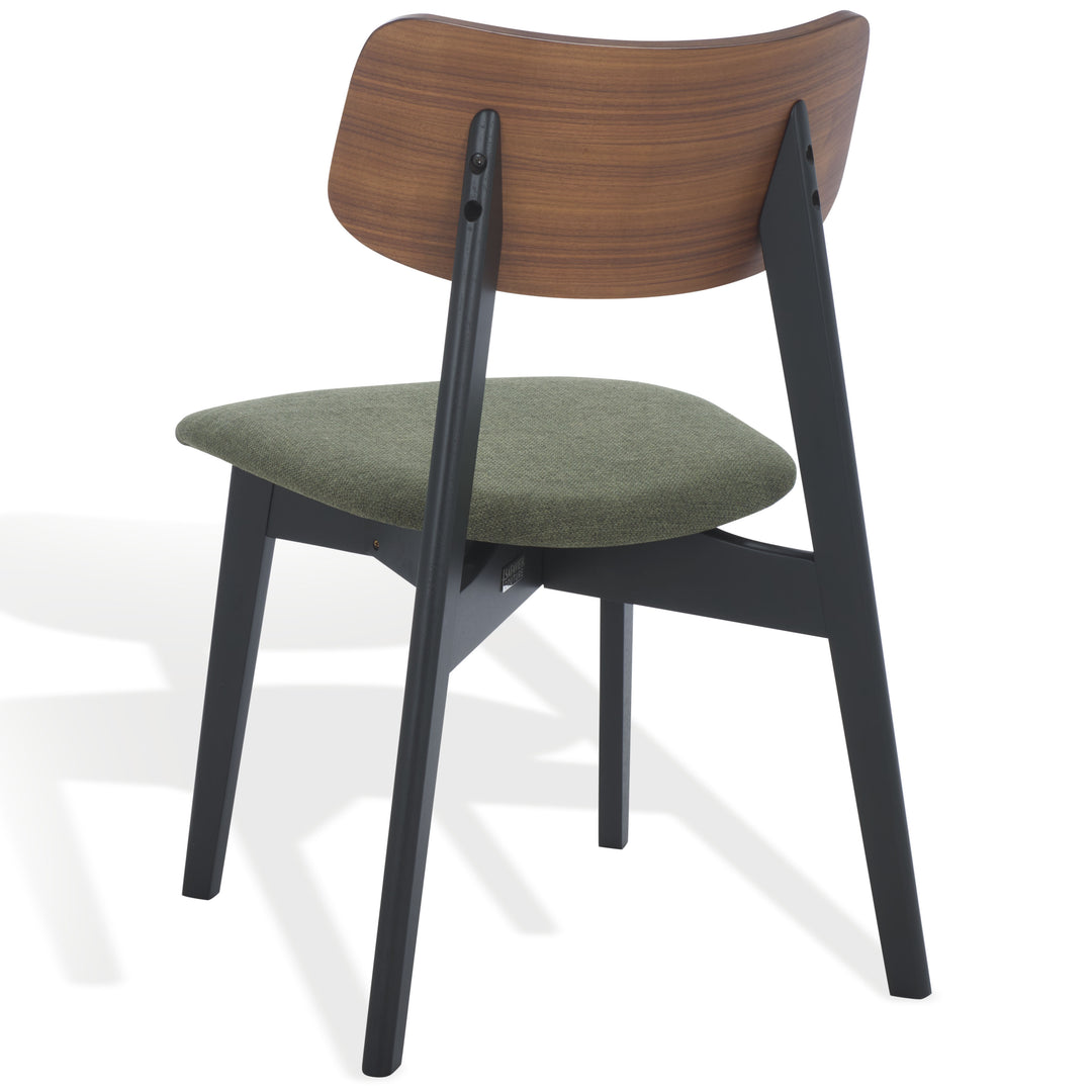 18.9"W x 21.7"D x 30.9"H / Olive Green/Walnut