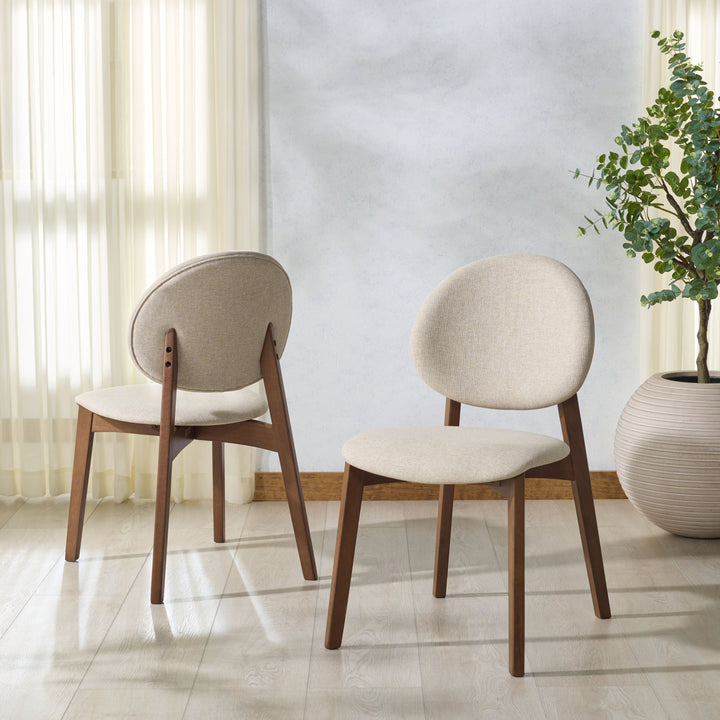American Home Furniture Safavieh Couture Kayleen Wood And Linen Dining Chair