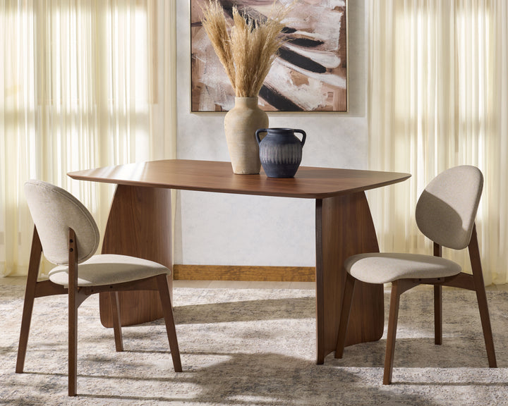 American Home Furniture Safavieh Couture Kayleen Wood And Linen Dining Chair