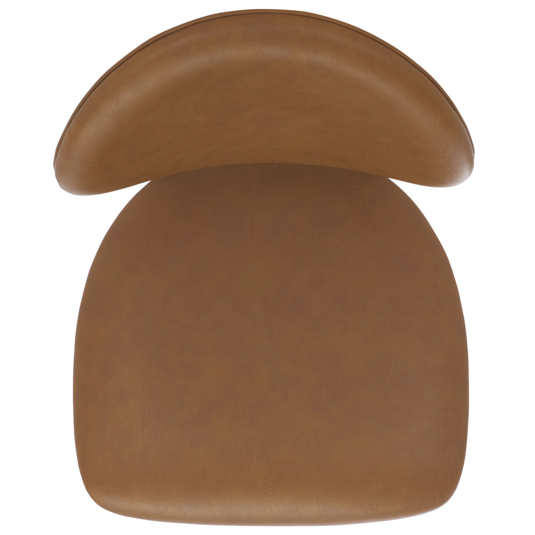 American Home Furniture Safavieh Couture Kayleen Wood And Vegan Leather Dining Chair