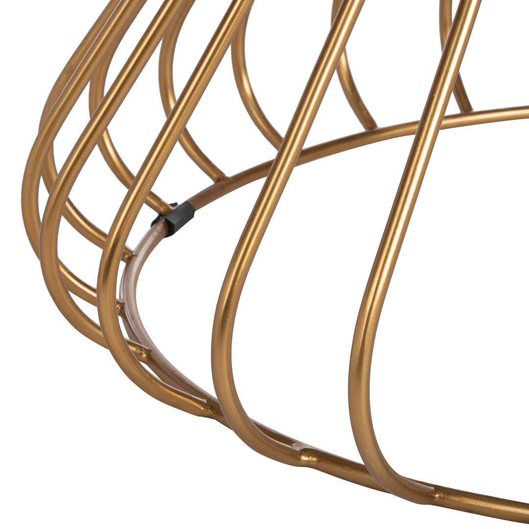 American Home Furniture Safavieh Couture Gwen 40" Pedestal Marble Dining Table/ Gold/ White