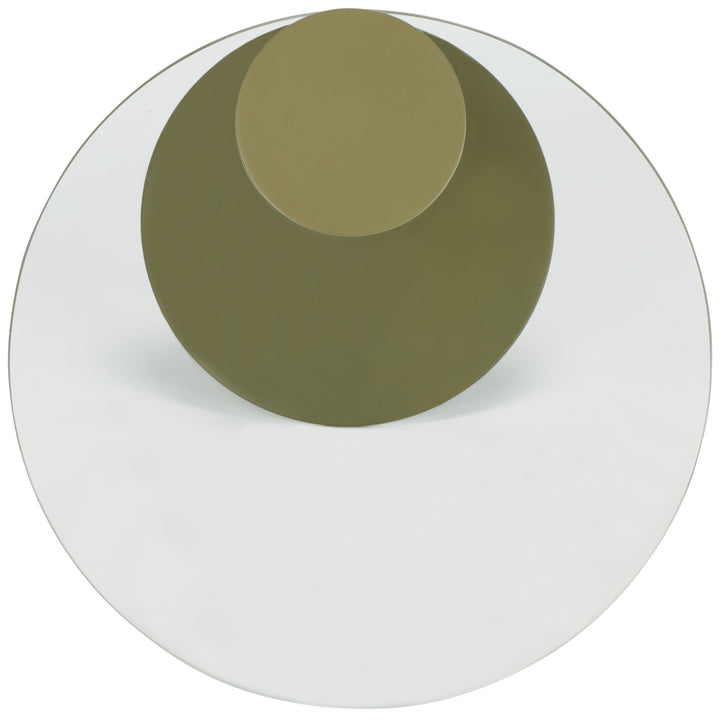 19.8"W x 15.7"D x 21.3"H / Olive Green/Clear