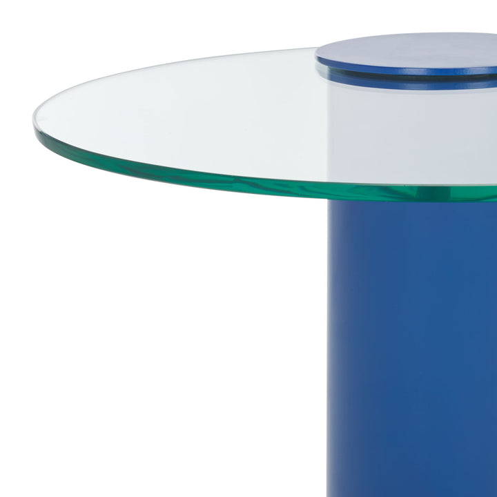 19.8"W x 15.7"D x 21.3"H / Blue/Clear