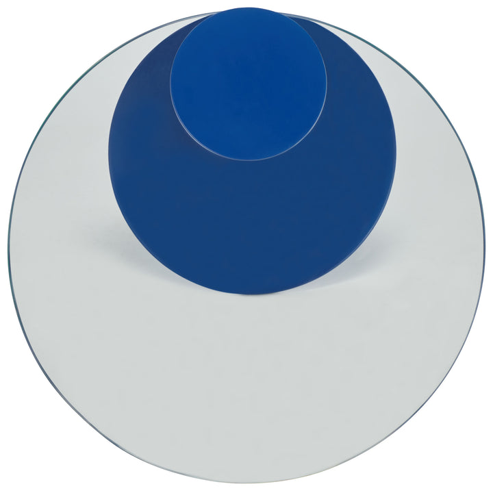 19.8"W x 15.7"D x 21.3"H / Blue/Clear