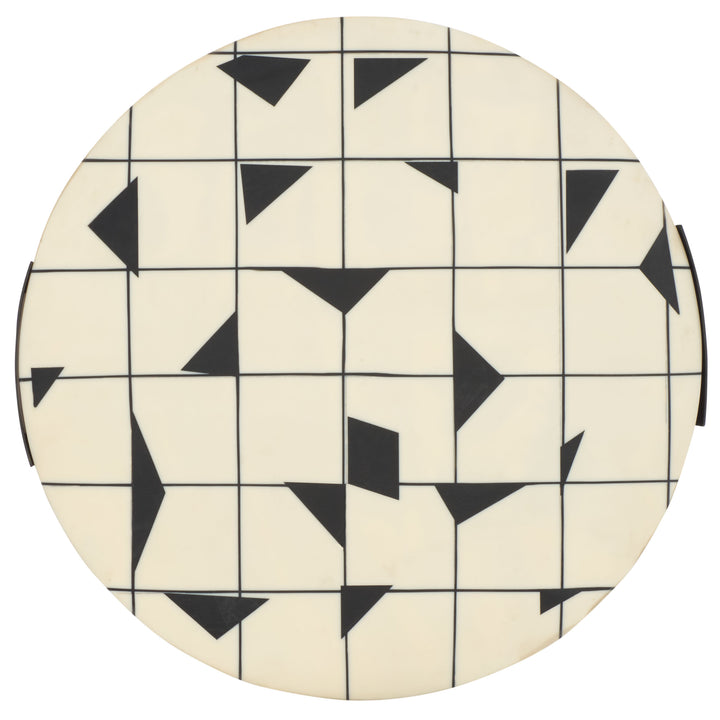 16"W x 16"D x 21.8"H / Black/White