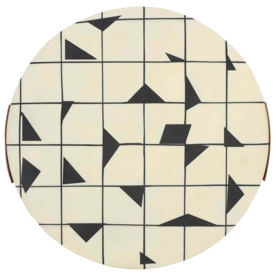 16"W x 16"D x 21.8"H / Brown/White