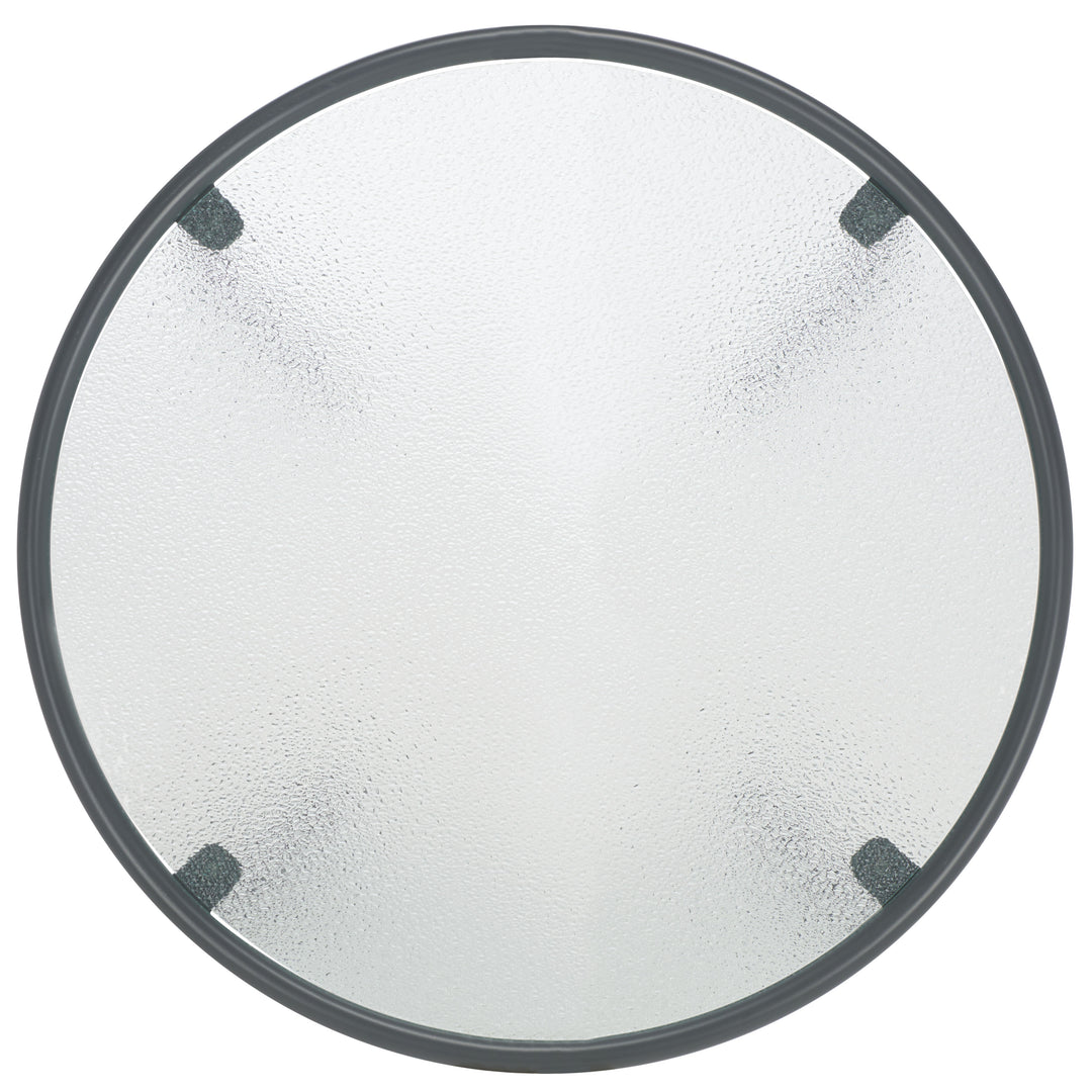 31.1"W x 31.1"D x 16.1"H / Grey/Clear