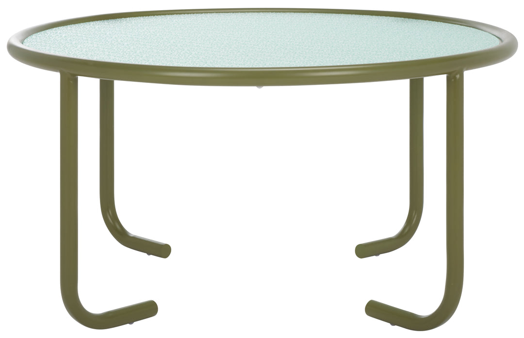 31.1"W x 31.1"D x 16.1"H / Olive Green/Clear